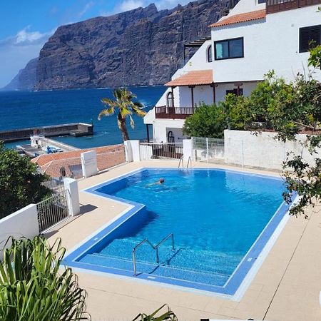 Apartment Mit Sonnenterrasse Und Panorama - Meerblick, 5 Min. Von Hafen + Strand Acantilado de los Gigantes Eksteriør billede