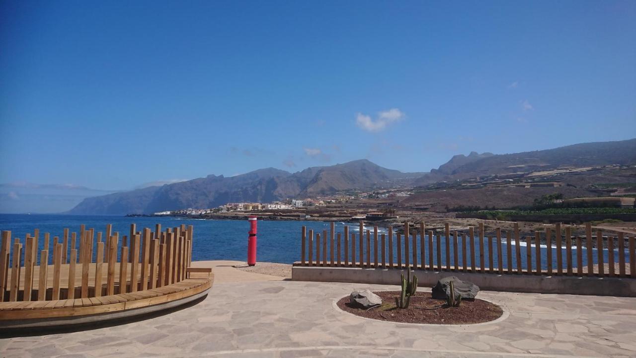 Apartment Mit Sonnenterrasse Und Panorama - Meerblick, 5 Min. Von Hafen + Strand Acantilado de los Gigantes Eksteriør billede